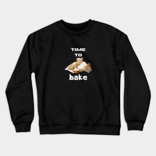 Baking Minimalist Coffee Established Vintage Since Kawaii Crewneck Sweatshirt